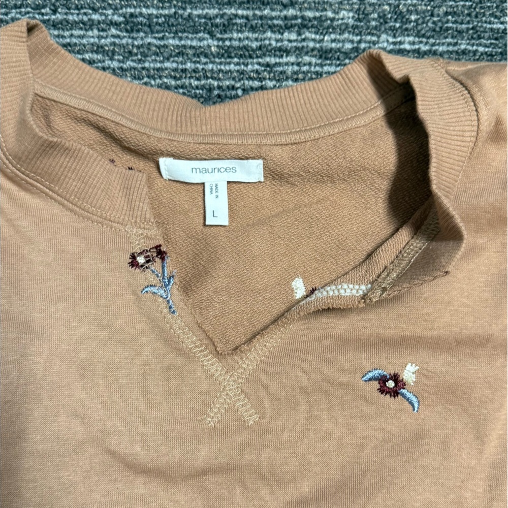 Floral Embroidered Sweater - Picture 2 of 3